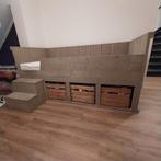 Steigerhouten Kajuitbed met Opbergruimte, Ophalen, Gebruikt, Eenpersoons, Steigerhout
