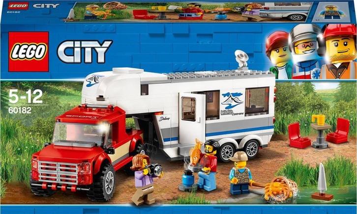 LEGO City Pick-uptruck en Caravan - 60182, Kinderen en Baby's, Speelgoed | Duplo en Lego, Zo goed als nieuw, Lego, Complete set
