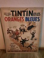 Kuifje - Originele filmposter Tintin et les oranges bleues, Ophalen of Verzenden, Plaatje, Poster of Sticker, Zo goed als nieuw