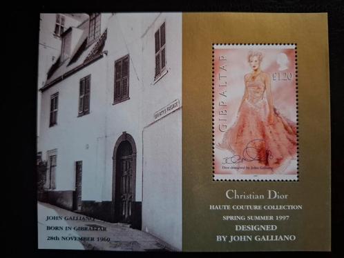 Gibraltar 1997 John Galliano, Postzegels en Munten, Postzegels | Europa | UK, Ophalen of Verzenden