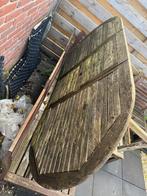 Houten tuintafel - Ovaal, Tuin en Terras, Ophalen, Gebruikt, Ovaal, Hout