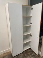 Witte kast met planken, Ophalen, Kunststof, Gebruikt, 50 tot 100 cm