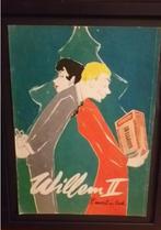 Willem II sigaren - Kerstmis reclame 1955 - in mooie lijst, Ophalen of Verzenden, Gebruikt, Overige typen