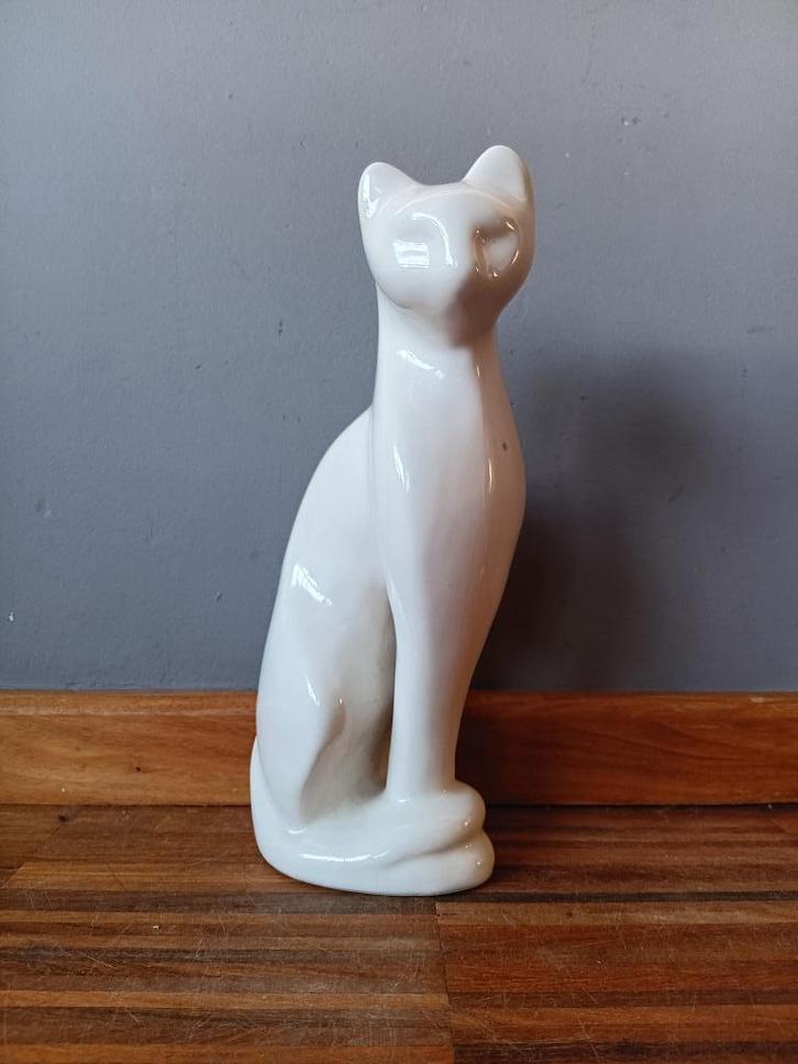Mooie vintage kattenbeeld, Verzamelen, Beelden en Beeldjes, Zo goed als nieuw, Dier, Ophalen of Verzenden