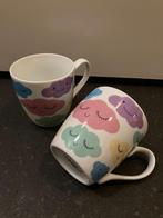 2x mok met leuke Wolken print Primark, Huis en Inrichting, Overige materialen, Nieuw, Ophalen of Verzenden, Overige stijlen