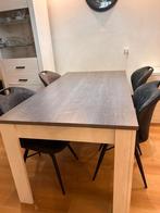 Dining table with 4 chairsGrey & White – Excellent condition, Huis en Inrichting, Tafels | Eettafels, Ophalen, 50 tot 100 cm, Zo goed als nieuw