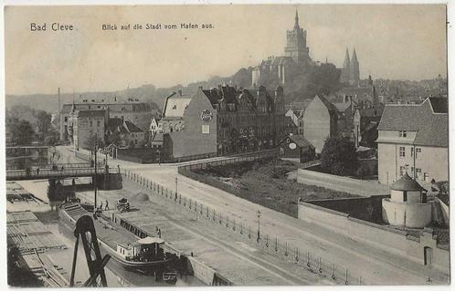 JM569C Bad Cleve gezicht op de Stad en de Haven 1912, Verzamelen, Ansichtkaarten | Buitenland, Gelopen, Duitsland, Voor 1920, Verzenden