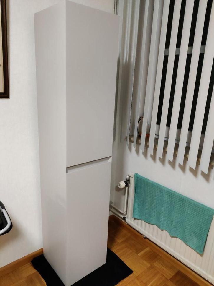 Nieuwe INK badkamerkast kasjmier grijs mat 0,35x0,35x170, Huis en Inrichting, Badkamer | Badkamermeubels, Nieuw, (Half)hoge kast