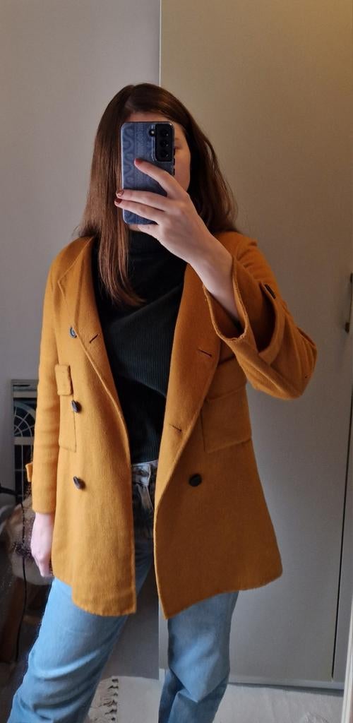 Blazer Jas van de zara maat S, Kleding | Dames, Jasjes, Kostuums en Pakken, Ophalen of Verzenden, Nieuw, Geel