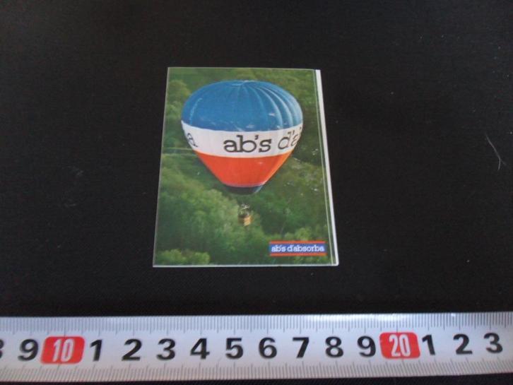 sticker luchtballon ab's d'absorba, Verzamelen, Stickers, Zo goed als nieuw, Bedrijf of Vereniging, Ophalen