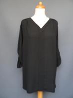 FRANKWALDER maat 48, zwarte tuniekblouse., Kleding | Dames, Blouses en Tunieken, Zwart, Maat 46/48 (XL) of groter, Ophalen of Verzenden