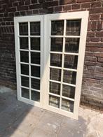 set kastdeuren met facet-geslepen ruitjes, Gebruikt, Binnendeur, Minder dan 200 cm, Glas