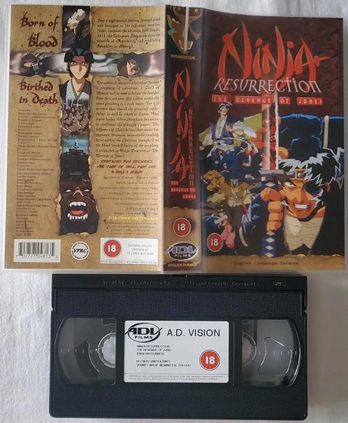 Ninja Resurrection (Ninja Scroll 2) VHS Cartoon/Anime, Cd's en Dvd's, VHS | Film, Zo goed als nieuw, Actie en Avontuur, Alle leeftijden