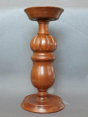 Vintage ca. 1960's massief eikenhout lamppenvoet beschikbaar voor biedingen