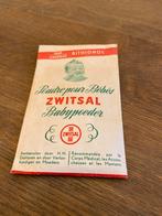 Vintage Zwitsal Babypoeder proefmonster, Verzamelen, Ophalen of Verzenden, Gebruikt, Verpakking
