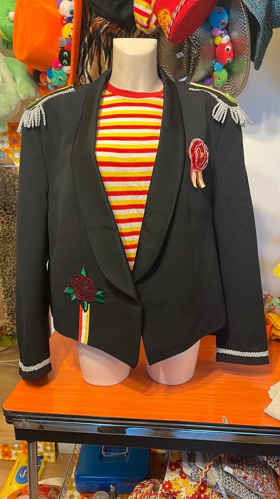 Jas oeteldonk maat 46, Kleding | Dames, Carnavalskleding en Feestkleding, Zo goed als nieuw, Kleding, Carnaval, Maat 46/48 (XL) of groter