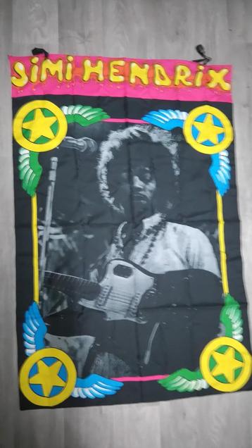 Jimi Hendrix rock rockmuziek muziek artiest vlag  beschikbaar voor biedingen