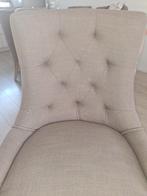 Brocante fauteuil taupe kleur, Huis en Inrichting, Fauteuils, Metaal, Minder dan 75 cm, Nieuw, Ophalen of Verzenden