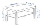 Ikea Lack salontafel (2 stuks) in wit, Huis en Inrichting, Tafels | Salontafels, Minder dan 50 cm, Overige materialen, Minder dan 50 cm