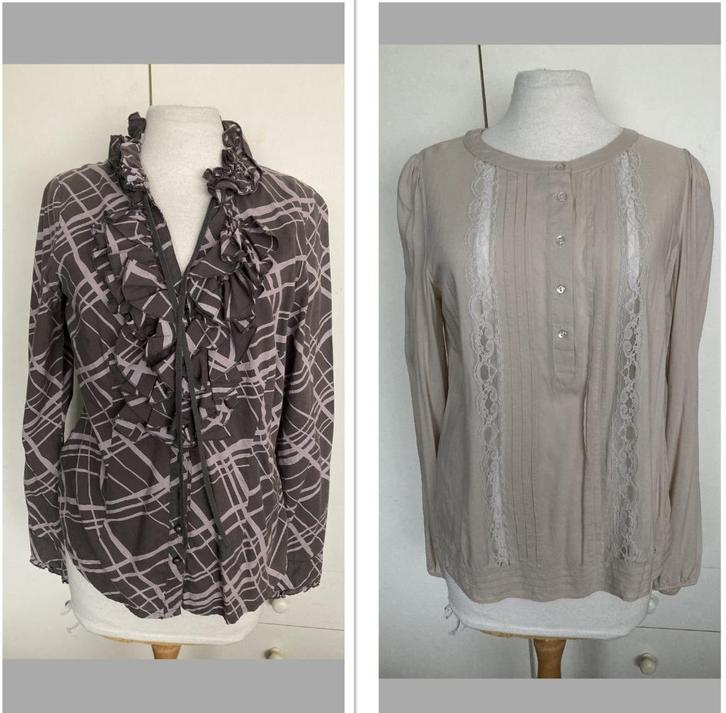 Maat: M / 3 x blouse met lange mouw, Kleding | Dames, Blouses en Tunieken, Gedragen, Maat 38/40 (M), Overige kleuren, Ophalen of Verzenden