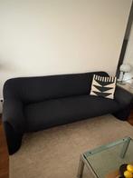 Bank Leolux zwart, Huis en Inrichting, Ophalen, Gebruikt, Tweepersoons, 75 tot 100 cm