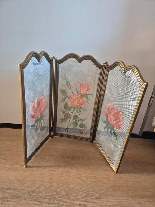 Koperen haardscherm., Antiek en Kunst, Antiek | Koper en Brons, Ophalen of Verzenden