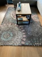 Vloerkleed 160x230, onder andere grijs en turquoise, Huis en Inrichting, Stoffering | Tapijten en Kleden, Ophalen, Gebruikt, 150 tot 200 cm