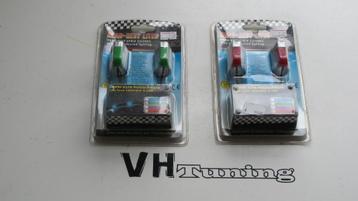 LED head rest lites groen en/of rood 2x 14MM 12V beschikbaar voor biedingen