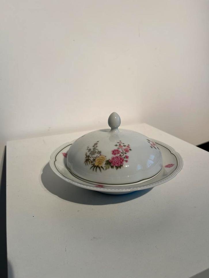 Vintage H&G Sela Bavaria Heinrich Elizabeth botervloot, Antiek en Kunst, Antiek | Servies compleet, Ophalen of Verzenden