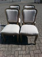 Set 4 mooie landelijke stoelen opnieuw gestoffeerd, Huis en Inrichting, Ophalen of Verzenden