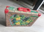 Vintage Turtles opberg koffer, Verzamelen, Speelgoed, Ophalen of Verzenden, Gebruikt