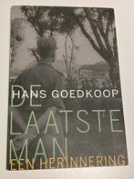 Hans Goedkoop - De laatste man, Boeken, Overige Boeken, Gelezen, Hans Goedkoop, Verzenden