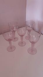 Vintage Roze IKEA Wijnglazen - Set van 5, Antiek en Kunst, Antiek | Glas en Kristal, Ophalen of Verzenden