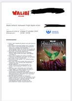 2 tickets Walibi Fright Nights || 17 oktober, Twee personen, Ticket of Toegangskaart