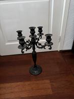 Zware gietijzeren kandelaar, Antiek en Kunst, Antiek | Kandelaars, Ophalen, Overige materialen
