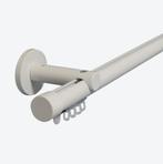 NIEUW: Railroede (gordijnrail) 336 cm met wandsteunen, Ophalen, Wit, Luxe ronde rail, Nieuw