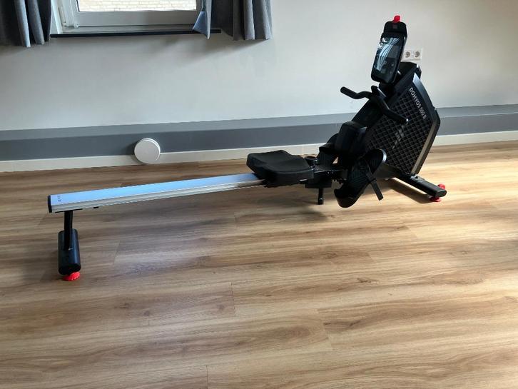Domyos 500 B roeiapparaat, Sport en Fitness, Fitnessapparatuur, Zo goed als nieuw, Roeitrainer, Armen, Benen, Buik, Rug, Aluminium