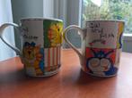 2 Vintage katten mokken Cat and mouse Cat and fish, Huis en Inrichting, Keuken | Servies, Ophalen of Verzenden, Zo goed als nieuw