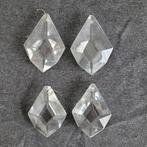 4 diamant vlieger ruiten onderdelen kroonluchter pegels, Huis en Inrichting, Lampen | Kroonluchters, Ophalen of Verzenden, Gebruikt