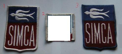 simca oude opnaai emblemen Patch badge mouwembleem vintage, Verzamelen, Automerken, Motoren en Formule 1, Nieuw, Auto's, Ophalen of Verzenden