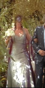 Mooi groen gevoerde trouwjurk maat 42 Cupmaat B, Covers Couture, Trouwjurk, Ophalen of Verzenden, Zo goed als nieuw