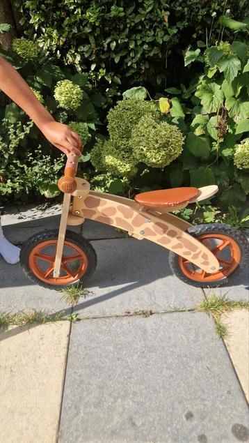Houten Loopfiets Giraffe - Zo Goed Als Nieuw! beschikbaar voor biedingen
