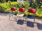 Vintage jaren 60 CAR Katwijk stoelen, Huis en Inrichting, Stoelen, Ophalen, Gebruikt, Leer, Vintage