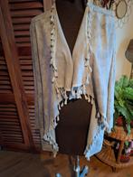 Suedine vest grijs maat m stretch, Ophalen of Verzenden, Zo goed als nieuw, Grijs