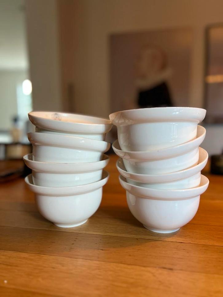 8 Porseleinen Kommen Riviera Maison- Zo Goed Als Nieuw, Huis en Inrichting, Keuken | Servies, Zo goed als nieuw, Kom(men), Effen