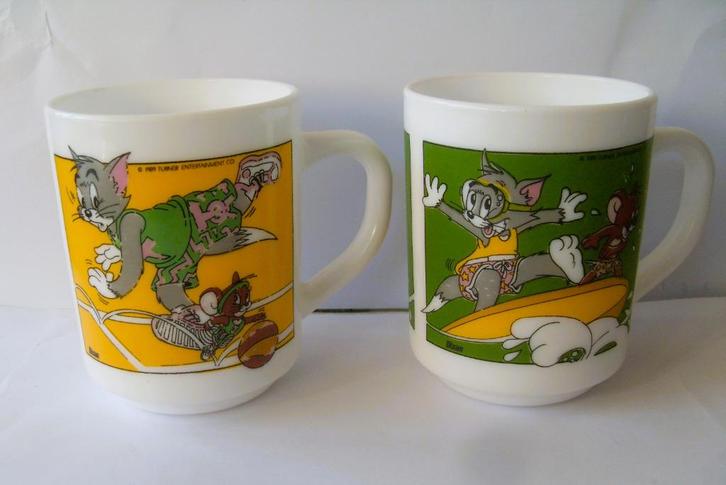 Tom en Jerry Arcopal Mokken Tom and Jerry Bekers, Verzamelen, Stripfiguren, Zo goed als nieuw, Gebruiksvoorwerp, Overige figuren