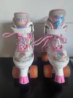 Roze Rollerskates met Lichtgevende Wielen - Gebruikt, Ophalen, Verstelbaar, Gebruikt, Kinderen