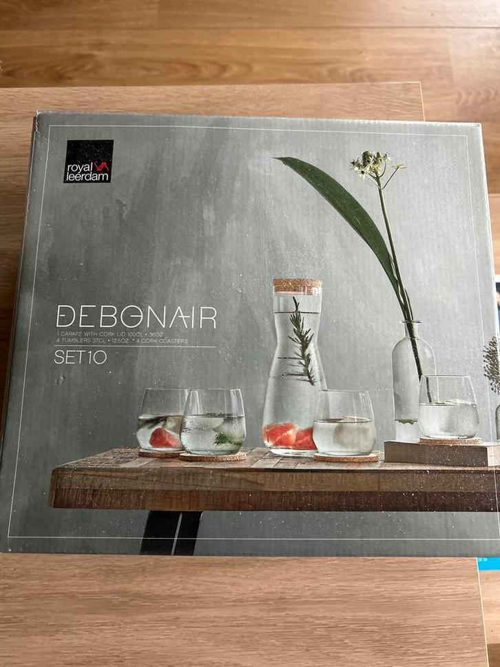 Royal Leerdam Debonair Set 10 - Nieuw in doos, Huis en Inrichting, Keuken | Servies, Nieuw, Glas of Glazen, Overige stijlen, Glas