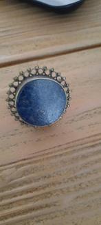 Ring Tibet, met Lapis Lazuli. Maat 21., Ophalen of Verzenden, Zilver, Ring, Met edelsteen