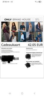 Cadeaubon van Only, Tickets en Kaartjes, Eén persoon, Cadeaubon, Warenhuis- of Winkelbon